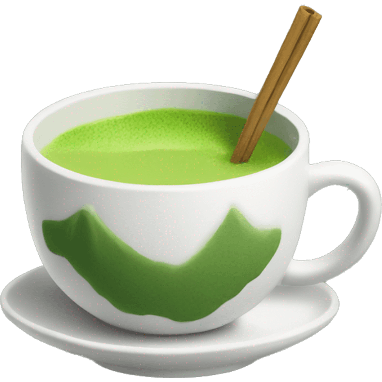 Aesthetic cup of matcha emoji