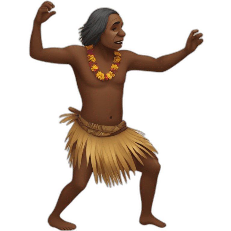 Aborigines dancing emoji