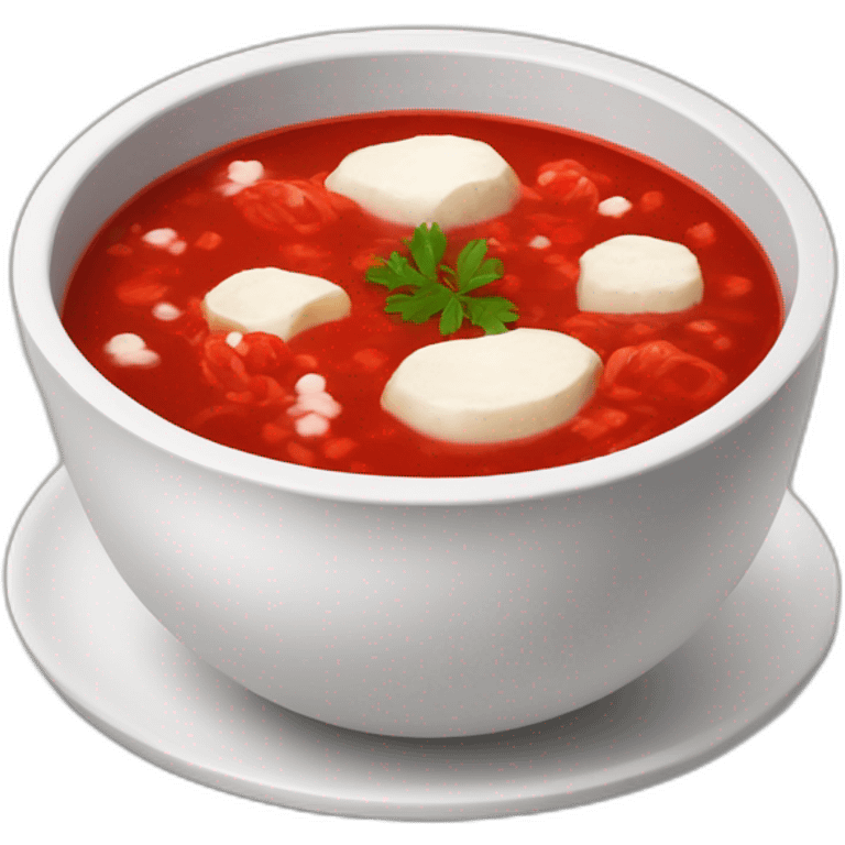 Borsch with salo emoji