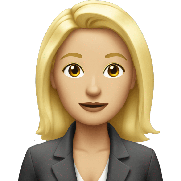 Blonde boss lady  emoji