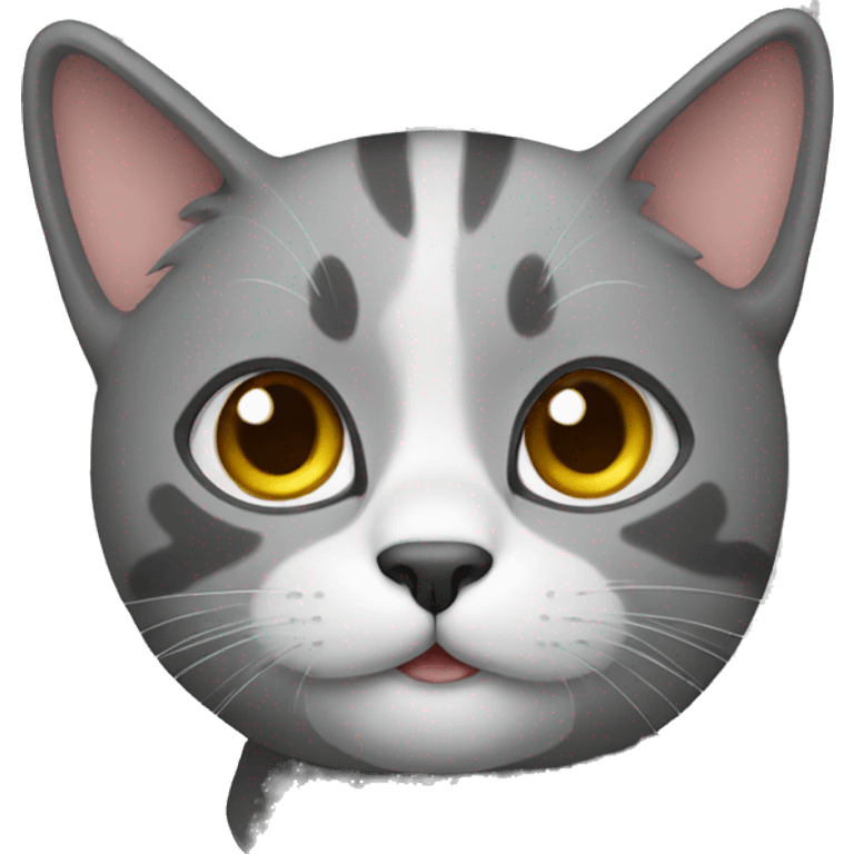 cat gray emoji