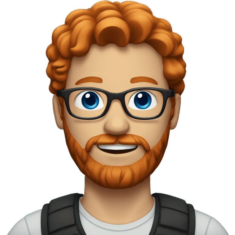 red head man with beard, glasses, and blue eyes emoji