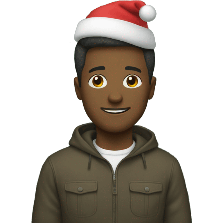 male by christmas tree emoji