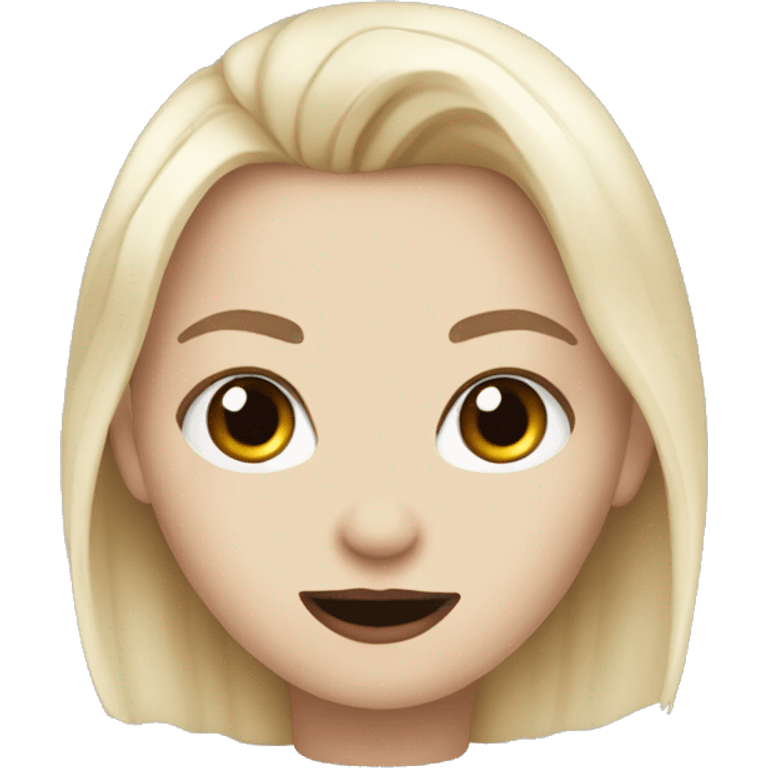 Vampire sweet white girl  emoji