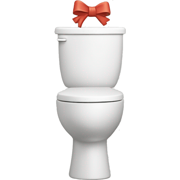 Skibidi Toilet with a bow ￼ emoji