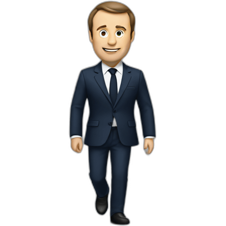 Macron travelling emoji