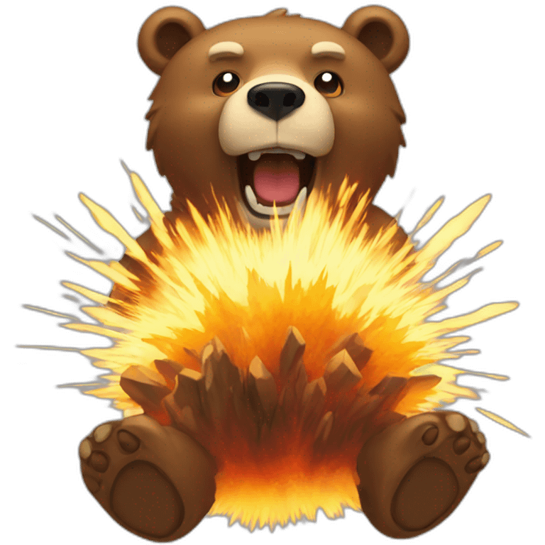 explosion-bear emoji