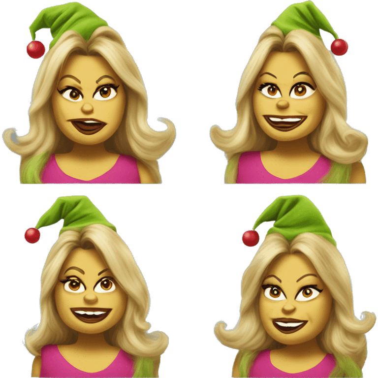 Jennifer coolidge as grinch emoji