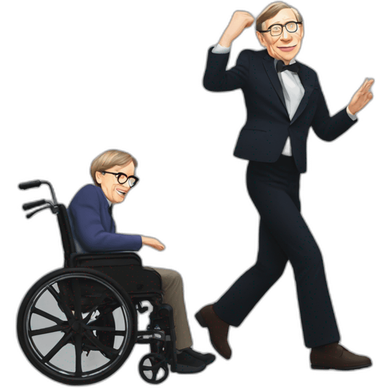 Steven Hawking dancing emoji