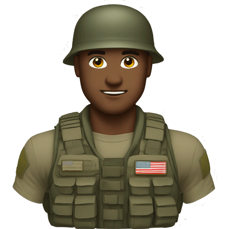 military strong guy  emoji