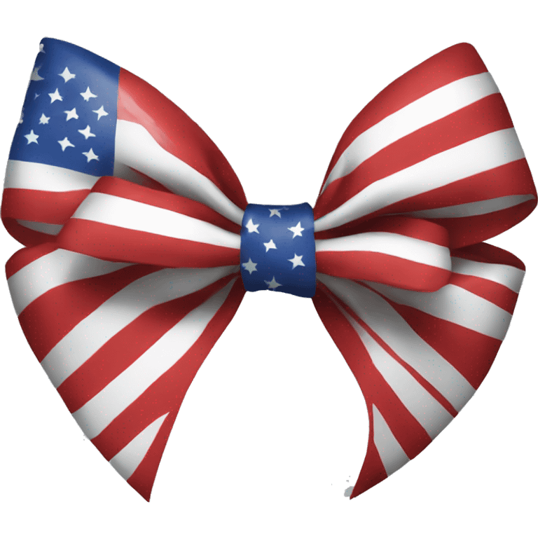 american flag bow emoji