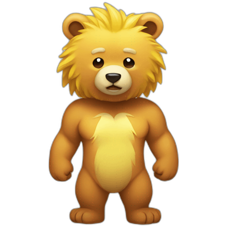 Super sayan bear emoji