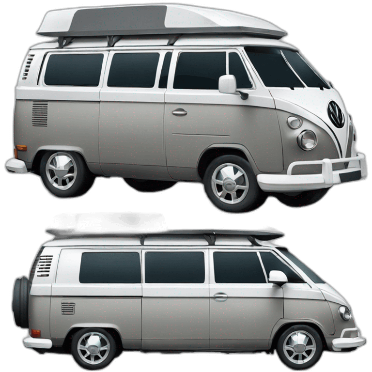 VW T6 California camping bus VW grey emoji