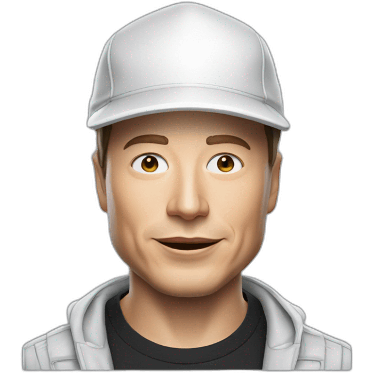 elon musk with helix casquette emoji