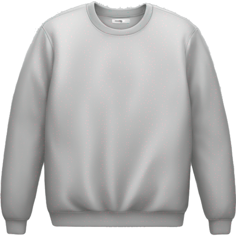 basic blank folded crewneck emoji