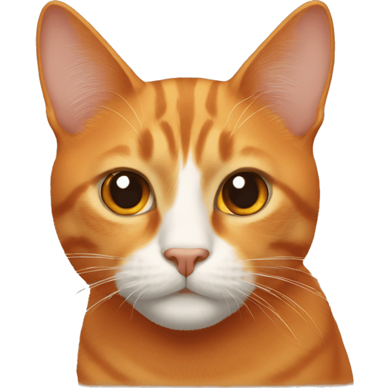 A orange cat with brown eyes  emoji