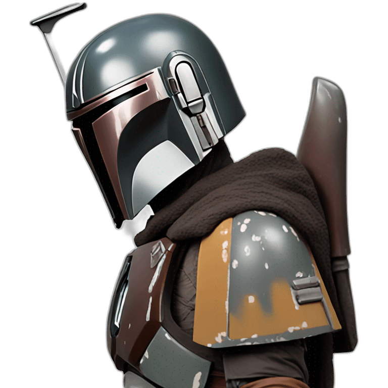 CONFUSED MANDALORIAN WITH HAND ON HEAD emoji