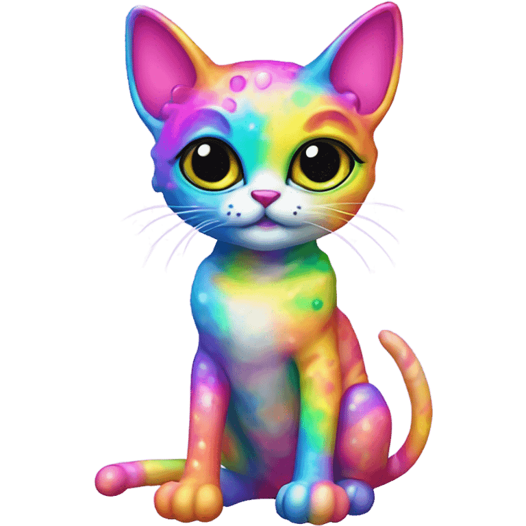 Lisa frank alien cat with antennas ￼ emoji