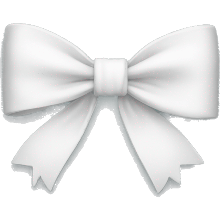 A white bow emoji