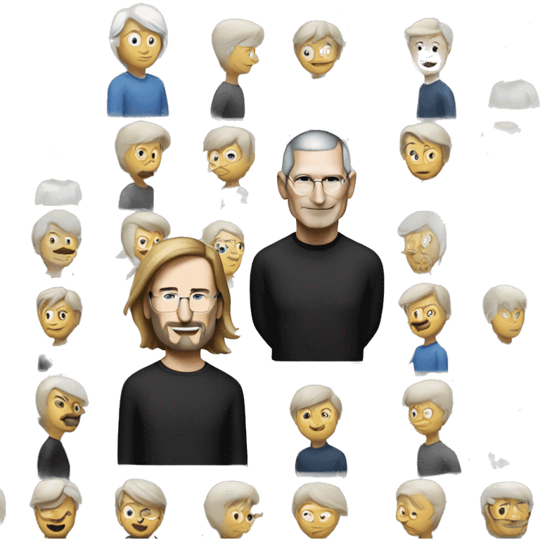 Steve Jobs and Tim Cook Together. emoji