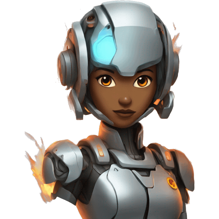 robo fire girl emoji