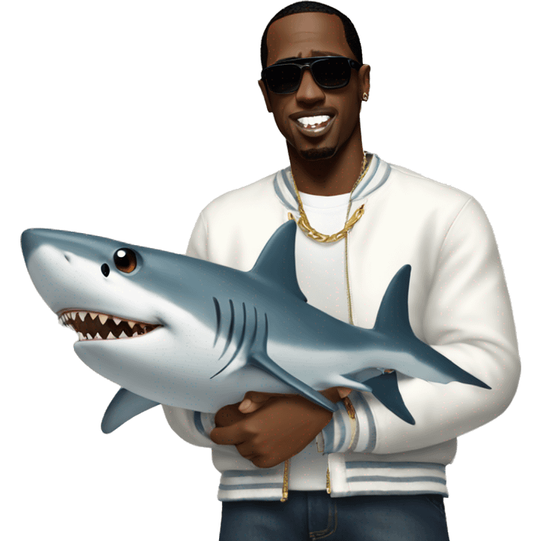 p.diddy with shark emoji