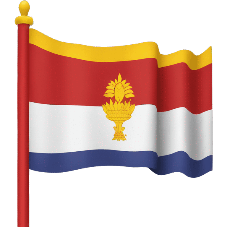 Karnataka flag ellow and red colour only emoji create emoji