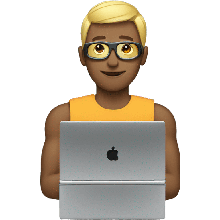 cybersportsman with laptop emoji