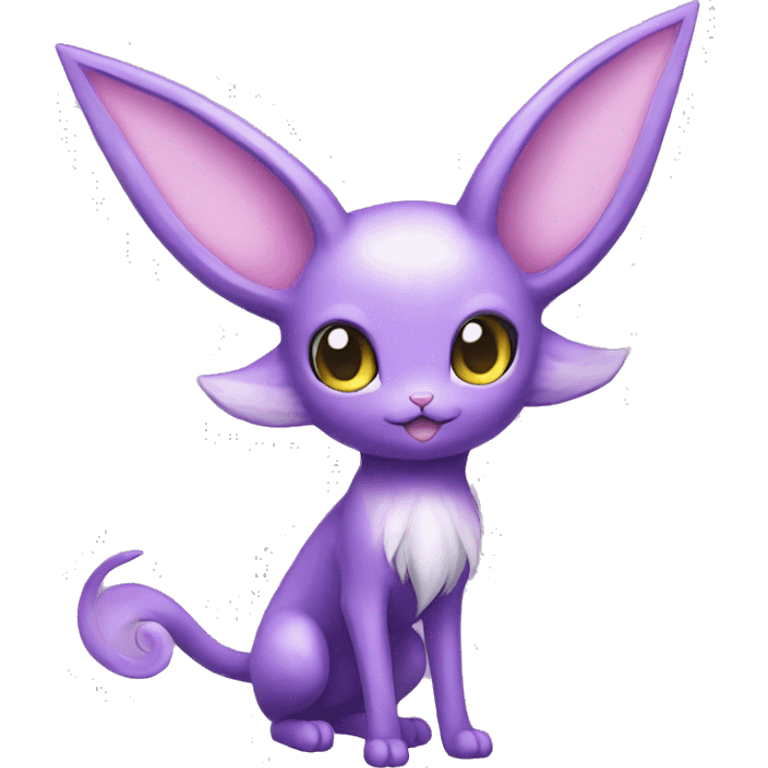 Kawaii Espeon full body emoji