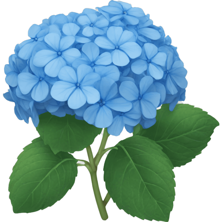 blue hydrangea  emoji