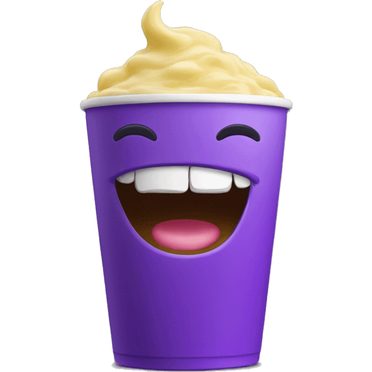 Grimace shake mascot emoji