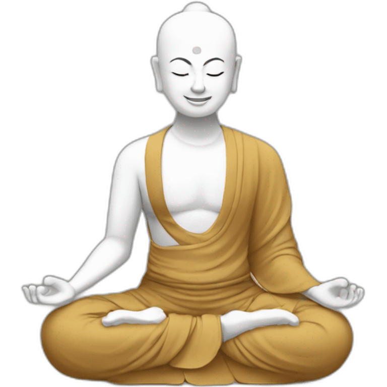 Zen buddhist namaste emoji