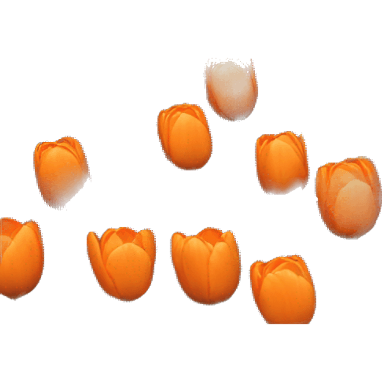 Orange tulips emoji