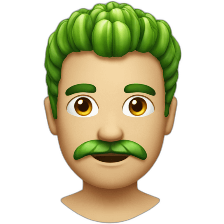 emoji-veggies hair-serious emoji