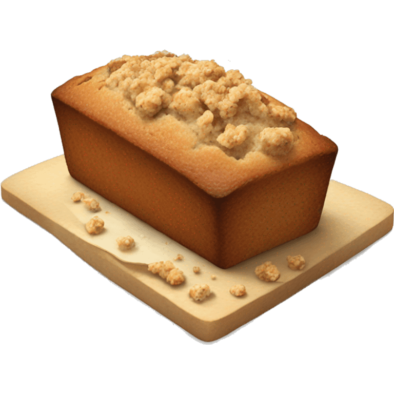 banana bread with crumbles emoji