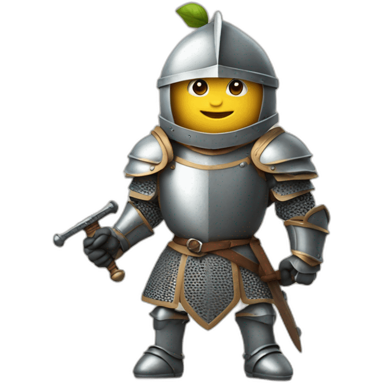 Knight Apple-in armor- with a sword emoji