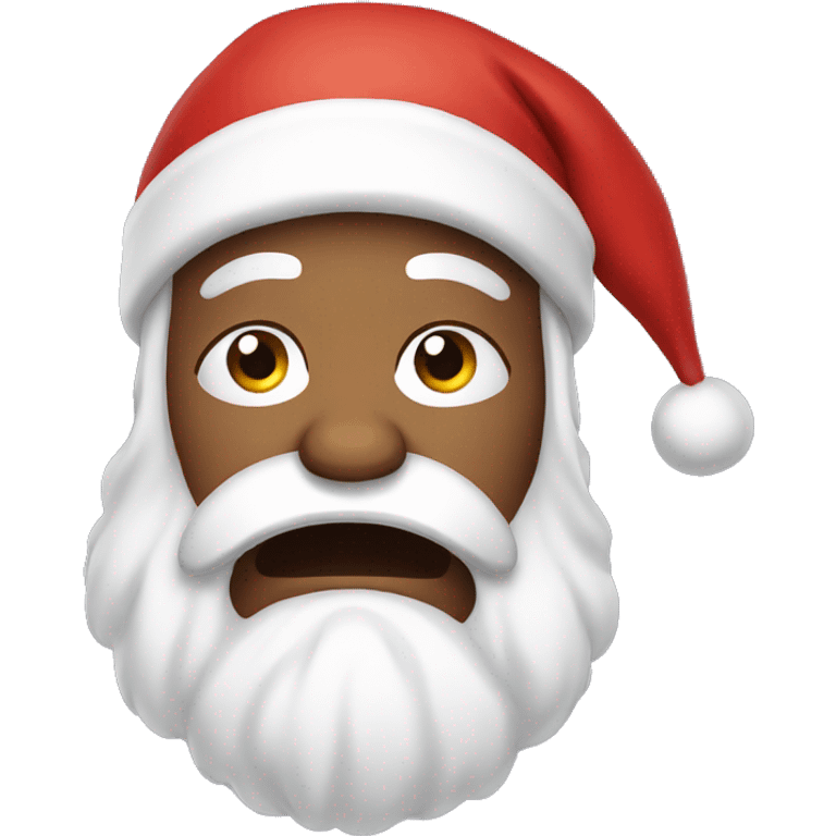 Crying Santa Claus   emoji