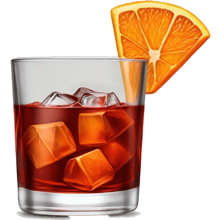 a negroni, short glass  emoji