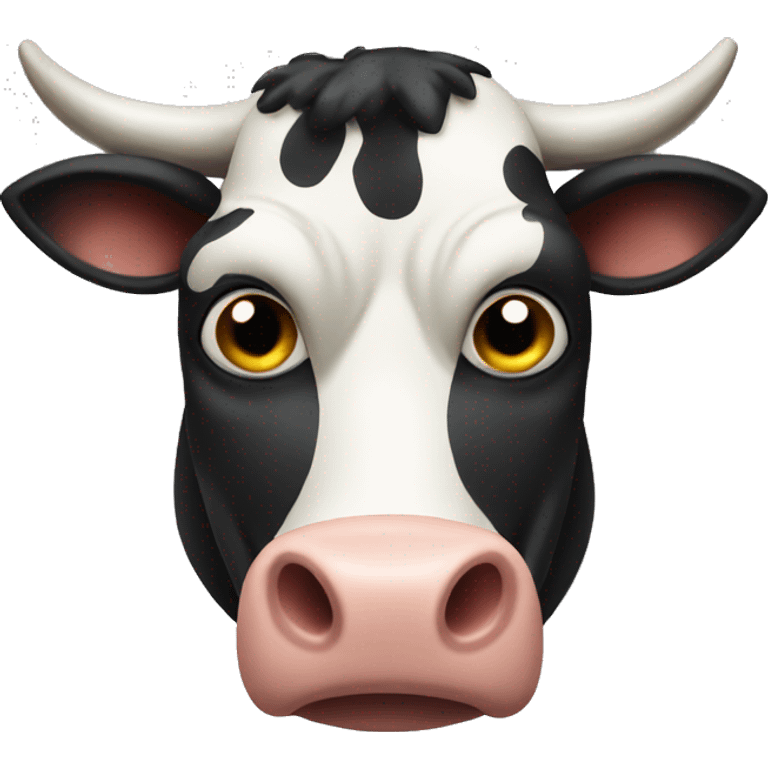 Evil cow emoji