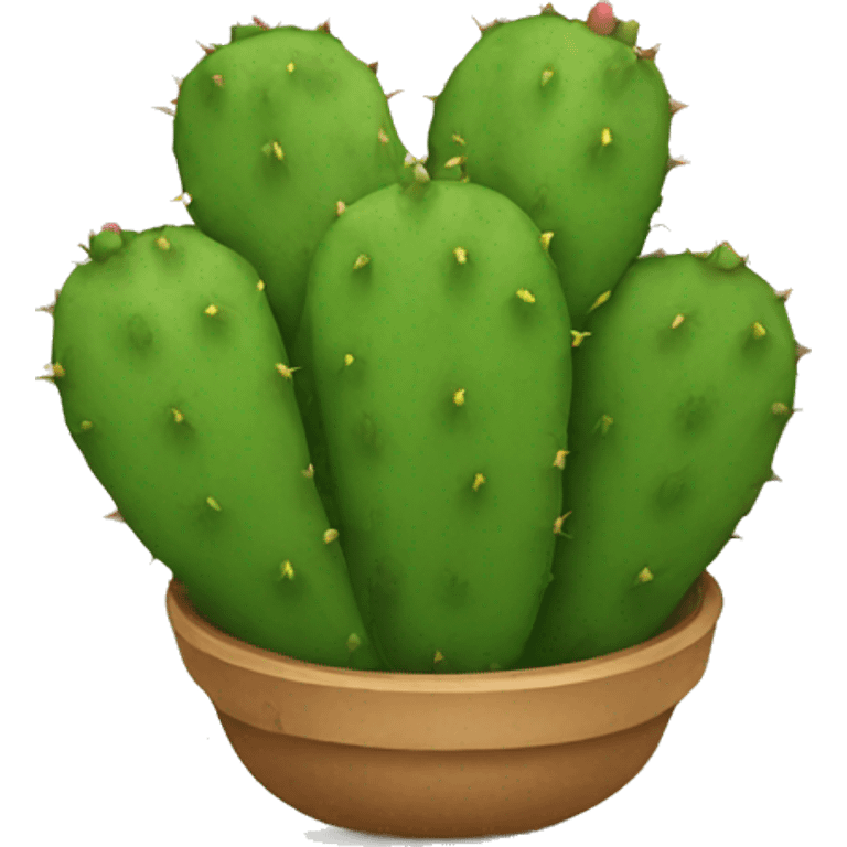 round Nopal without pot emoji