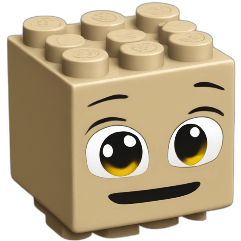 Lego block emoji