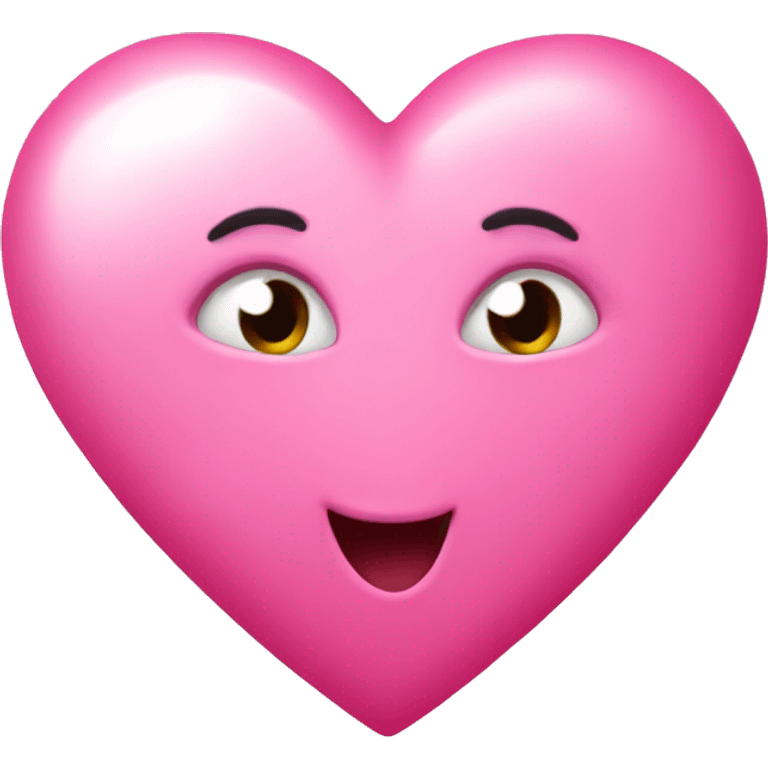 Pink cute heart (big) emoji