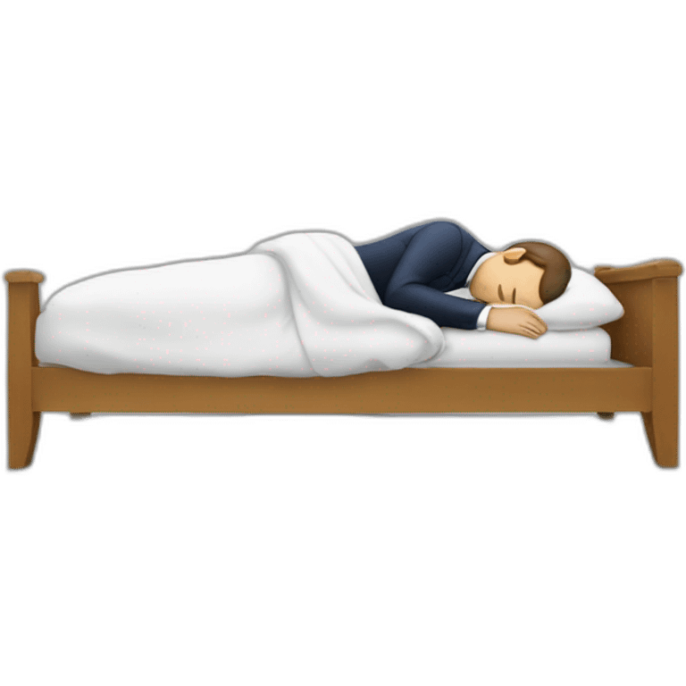 Macron sleeping emoji