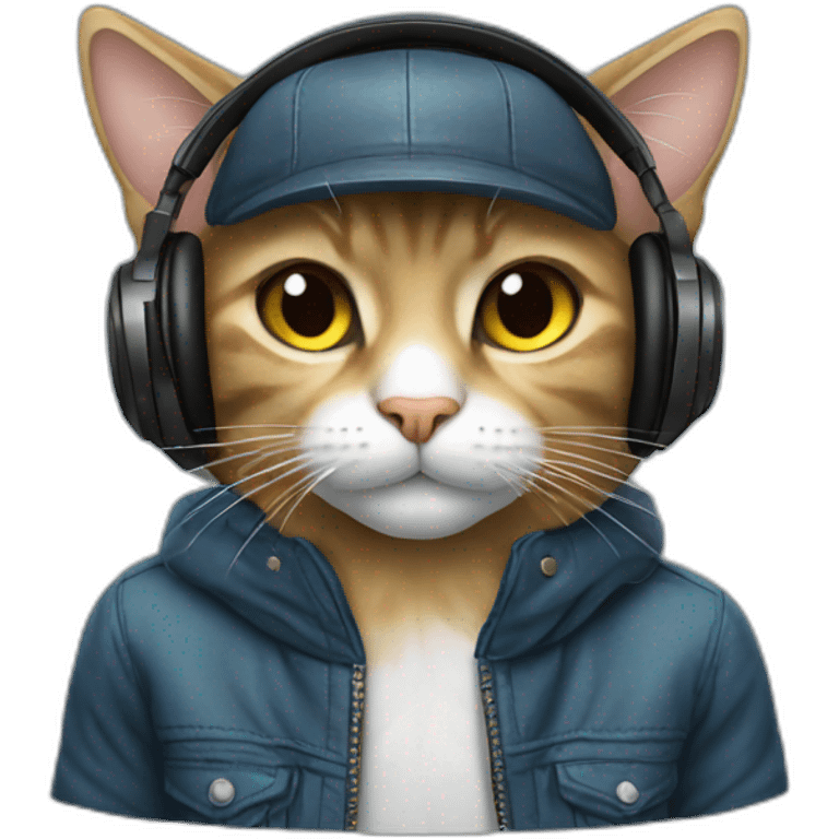 Gato dj emoji