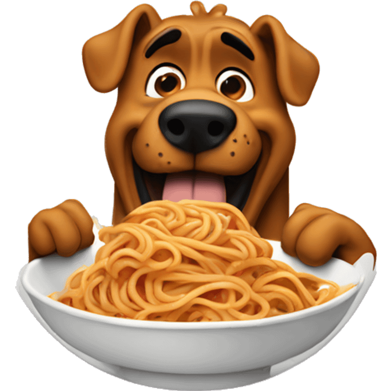 Scooby doo eating spaghetti  emoji