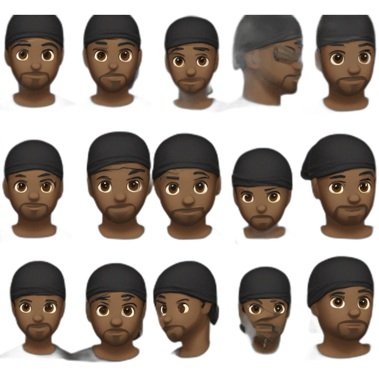 Memphis bleek durag aithrocafella chain emoji