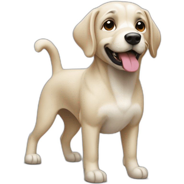 Chien sur une tour emoji