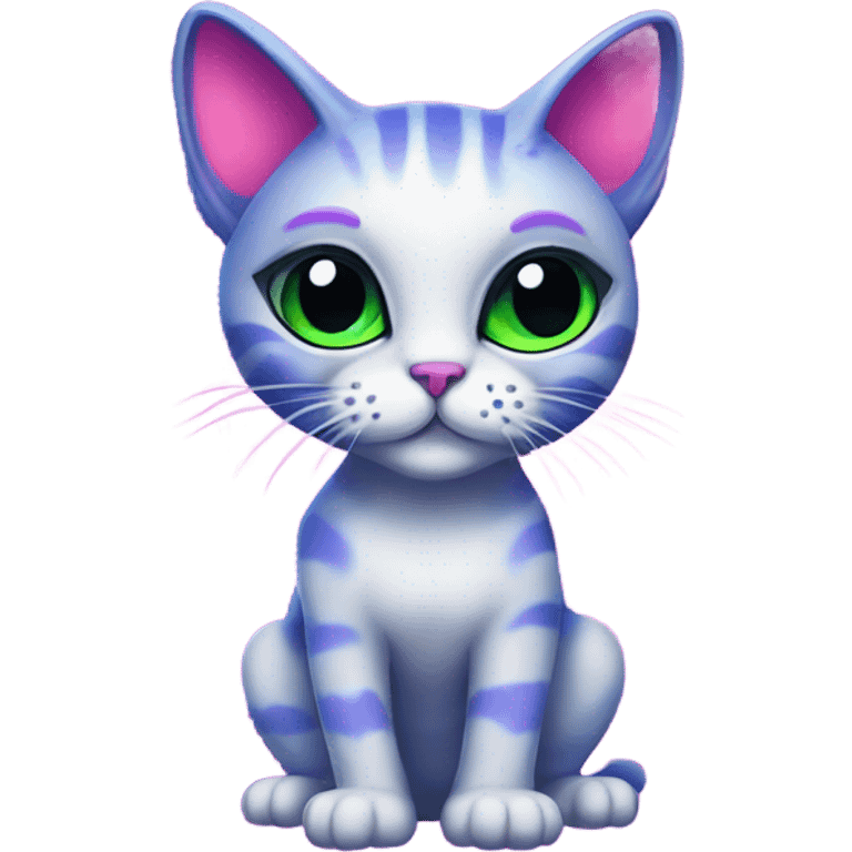 Lisa frank alien cat emoji