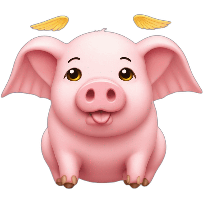 pig with wings emoji