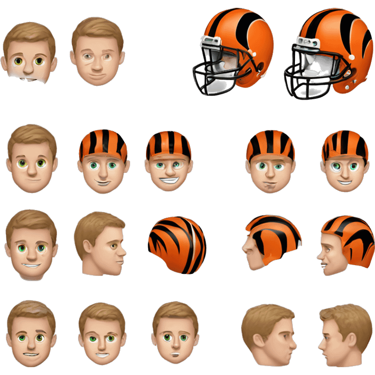 Joe Burrow, bengals football player emoji